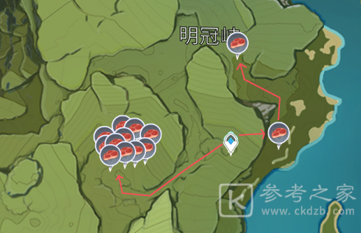 原神兽肉采集路线点介绍 原神兽肉采集路线点概况