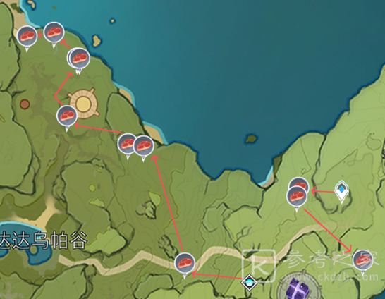 原神兽肉采集路线点介绍 原神兽肉采集路线点概况