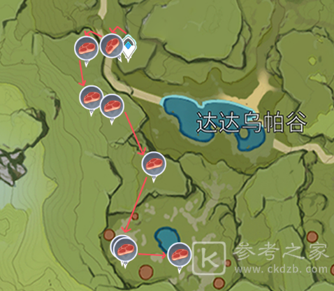 原神兽肉采集路线点介绍 原神兽肉采集路线点概况