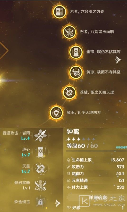 原神钟离圣遗物词条选择方法 钟离武器圣遗物搭配攻略