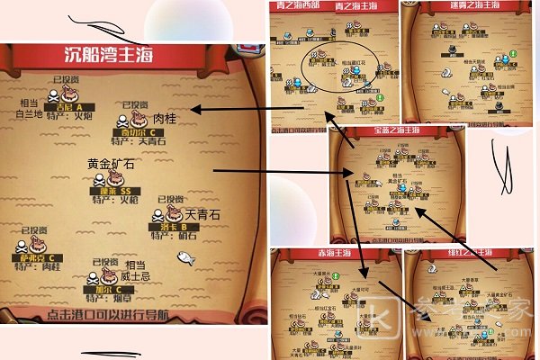 小小航海士外传中航线跑商线路介绍 大航线跑商线路概况