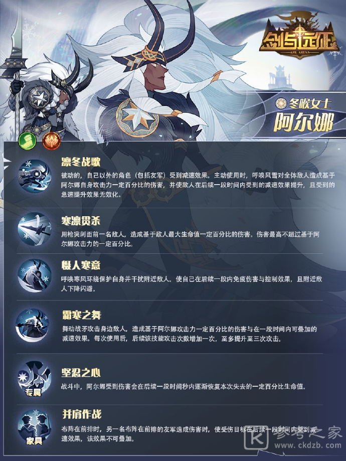 剑与远征冬喉女士介绍 新英雄技能攻略