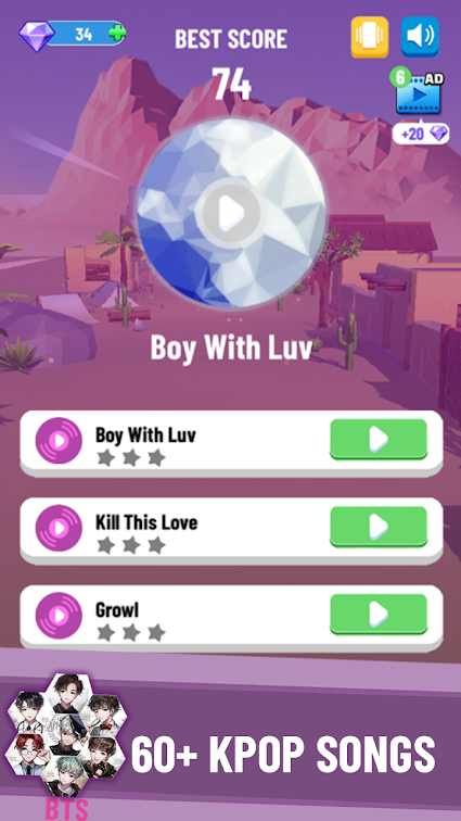 kpop音乐跳球截图