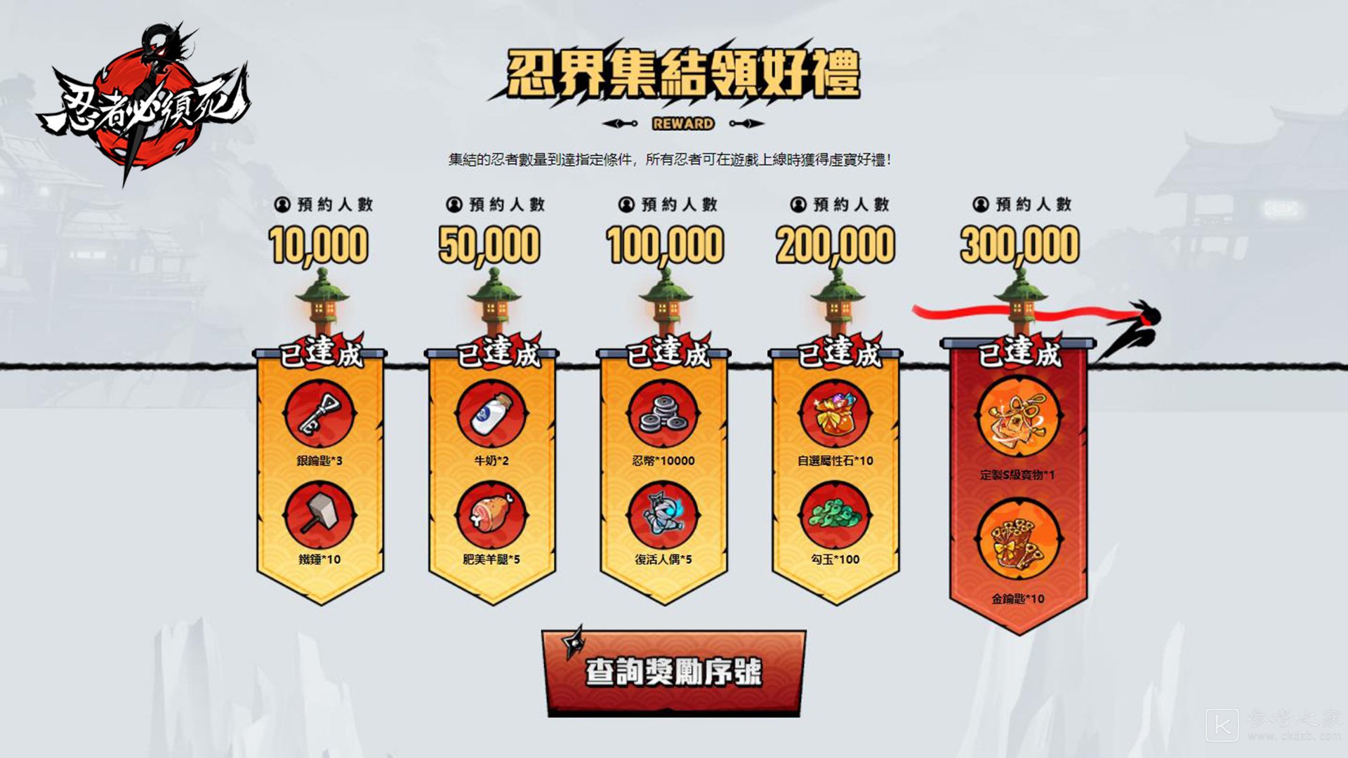 忍者必须死出测试期间数据 登录30万人次达成