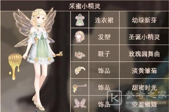 奇迹暖暖采蜜小精灵完美搭配推荐 佐茶甜点师怎么搭配图片2