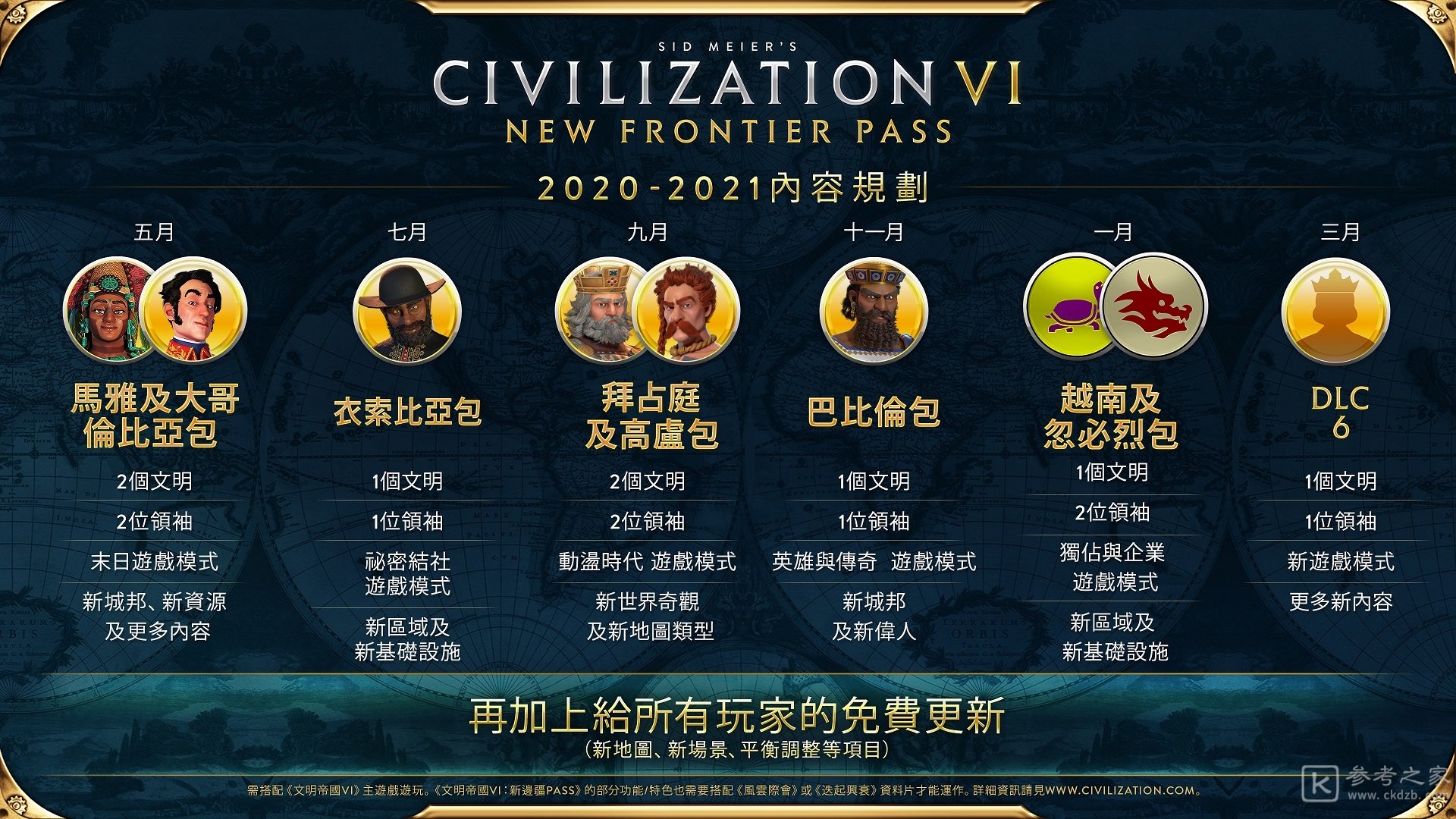 文明帝国6边疆季票第五款DLC越南及忽必烈包即将推出 新内容抢先看
