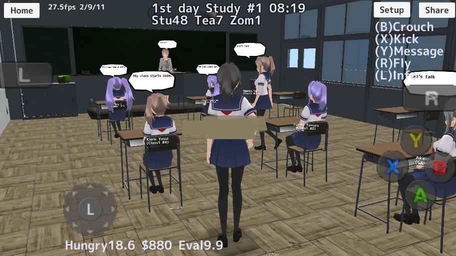School Girls Simulator截图
