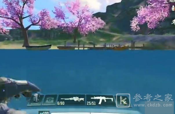 使命战场地图中的樱花小镇中的湖泊像什么动物？图片3