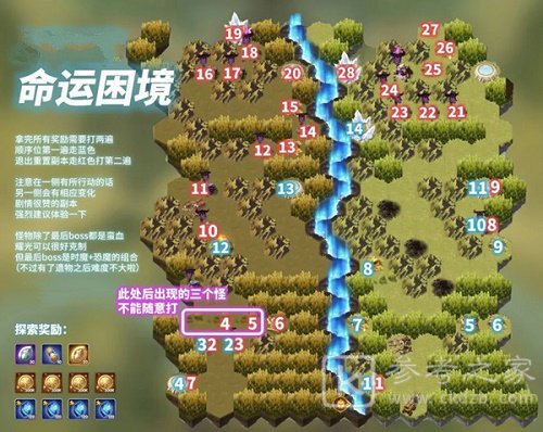 剑与远征命运困境3一图流攻略 命运困境3一图流通关路线图片1