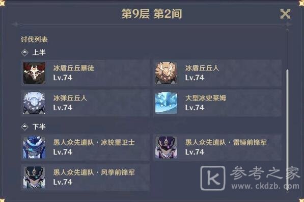 原神1.4深渊9层怎么打？1.4深渊9层阵容搭配推荐图片3