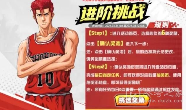 灌篮高手手游进阶挑战攻略大全 进阶挑战活动奖励一览图片2