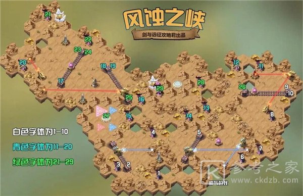 剑与远征奇境漫游风蚀之峡通关路线图 2021风蚀之峡奇境漫游完美通关攻略图片2