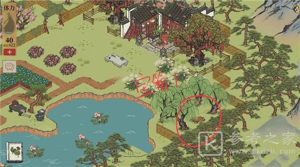 《江南百景图》钱塘春行宝箱在哪里