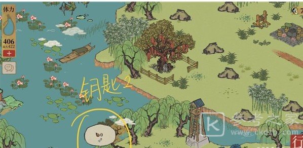 江南百景图钱塘春行宝箱在哪？杭州探险第四章钱塘春行宝箱钥匙位置一览图片3