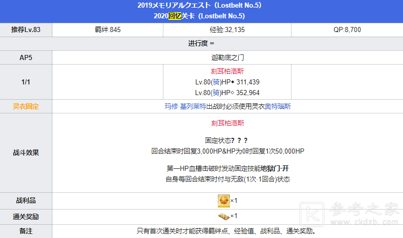 FGO五周年回忆本关卡配置攻略大全，五周年回忆本全关卡配置奖励图文一览[多图]图片11