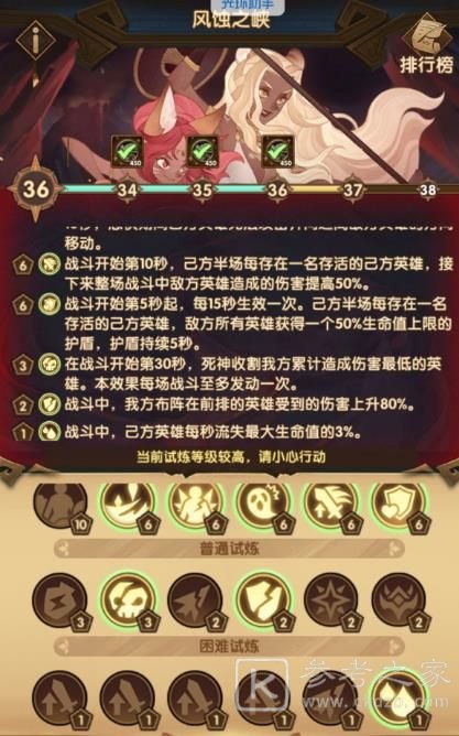 剑与远征主神试炼风蚀之峡攻略 风蚀之峡主神试炼通关阵容推荐[多图]图片2