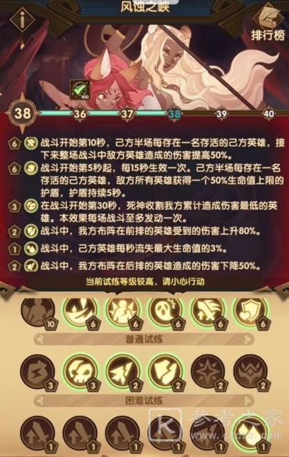 剑与远征主神试炼风蚀之峡攻略 风蚀之峡主神试炼通关阵容推荐[多图]图片4