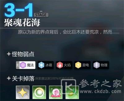 灵魂潮汐3-1聚魂花海怎么过？3-1聚魂花海100%探索度图文攻略图片1