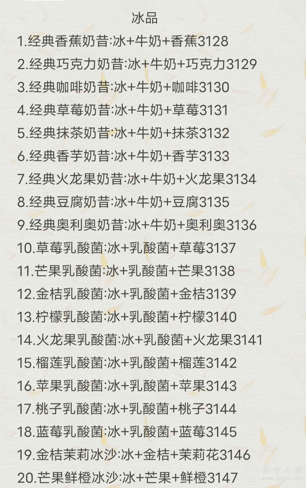 恋恋奶茶小铺配方大全2021：最新奶茶果茶配方总汇[多图]图片1
