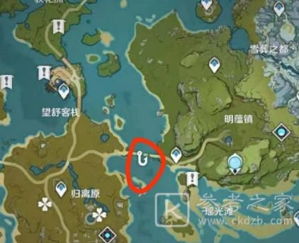 原神钓鱼点位置大全：稻妻/璃月/蒙德钓鱼点汇总[多图]图片8