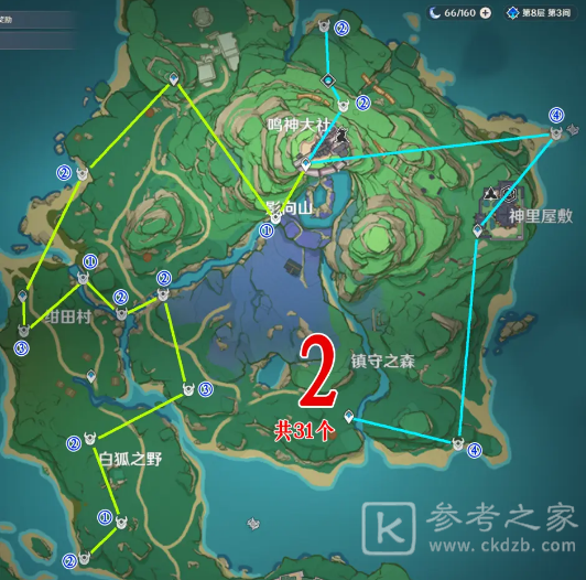 原神野伏众位置大全