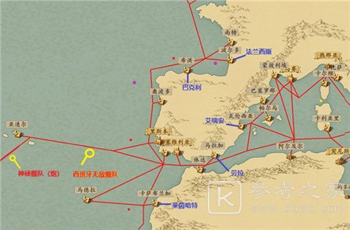 梦回大航海神秘舰队位置一览
