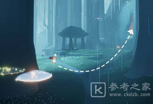 树林高处冥想