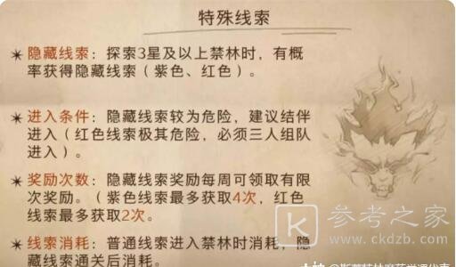 哈利波特魔法觉醒禁林紫色红色线索获取方法