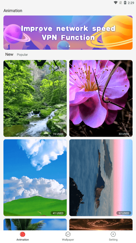 blingwallpaper截图