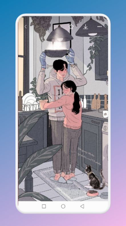 贴贴壁纸截图