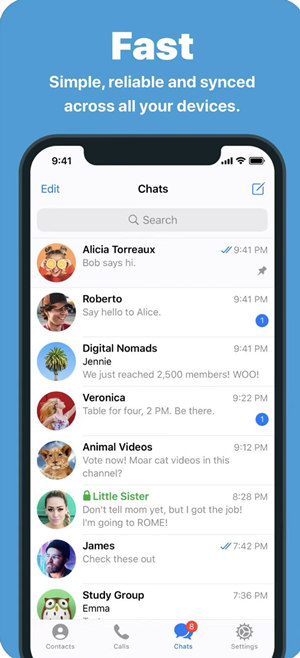 telegram手机中文版截图