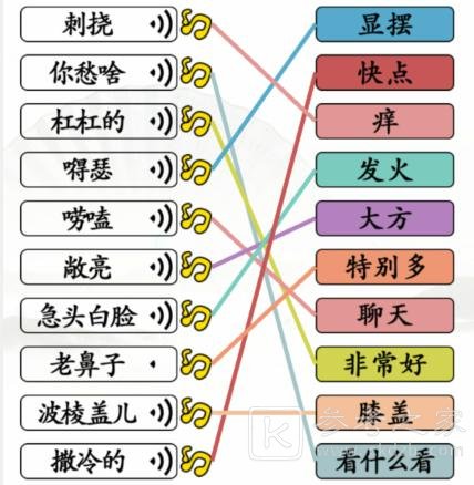 《汉字找茬王》连线东北通关攻略