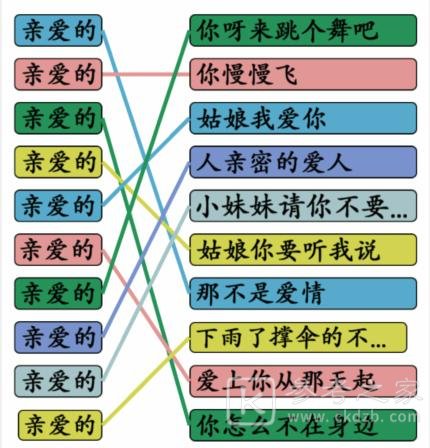 《汉字找茬王》连出全部亲爱的歌通关攻略