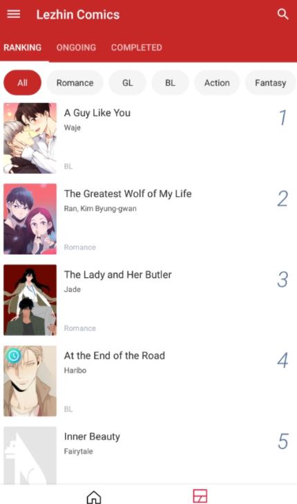 Lezhin Comics PLUS截图