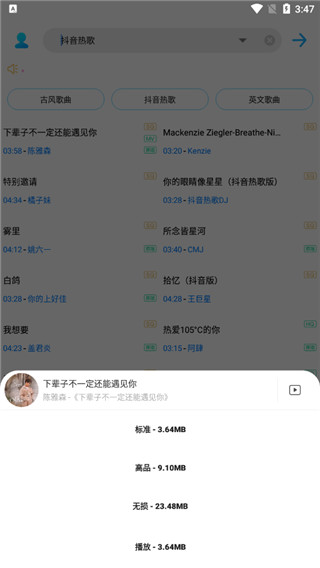 歌词适配器截图
