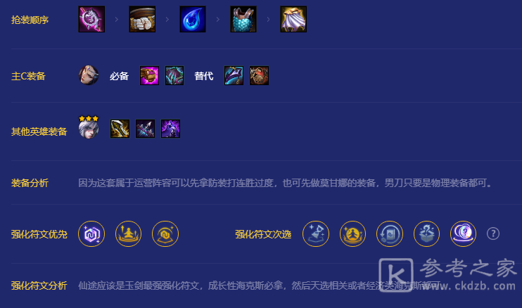 《金铲铲之战》宗师玉剑仙阵容攻略