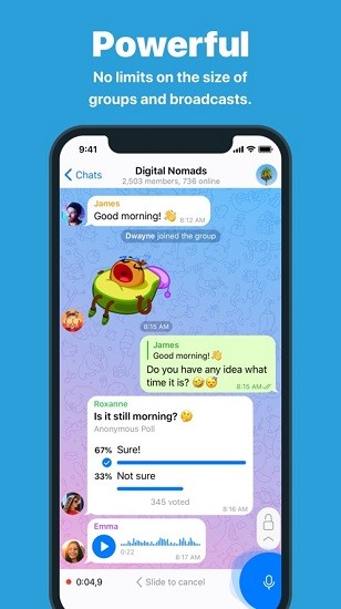 纸飞机Telegram软件截图