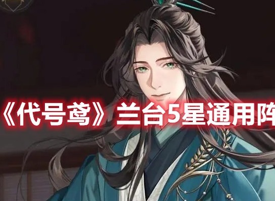 代号鸢兰台5星通用阵容推荐 代号鸢兰台5星阵容怎么选择