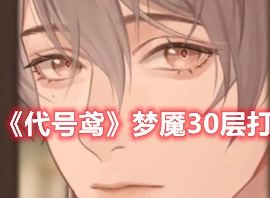 代号鸢梦魇30层怎么过 代号鸢梦魇30层打法攻略