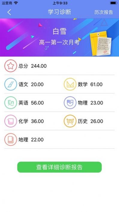 博乐学云成绩
