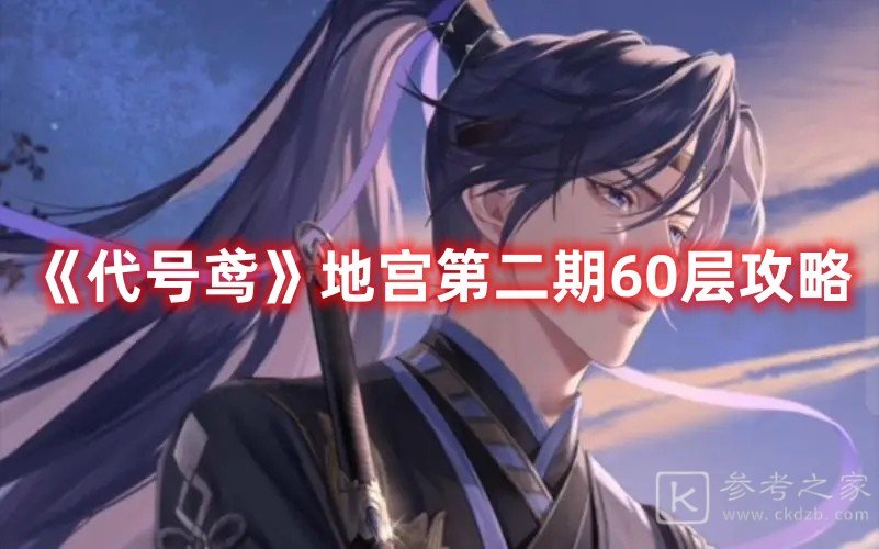 代号鸢地宫第二期60层攻略