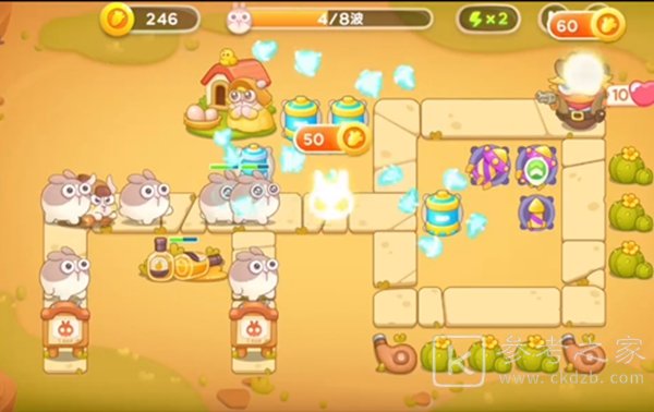 保卫萝卜4波仔很忙第10关满星攻略