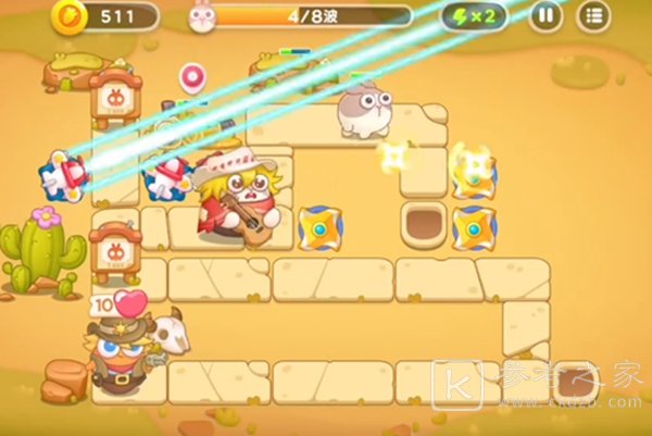 保卫萝卜4波仔很忙第12关满星攻略
