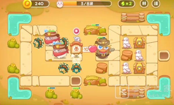 保卫萝卜4波仔很忙第2关满星攻略