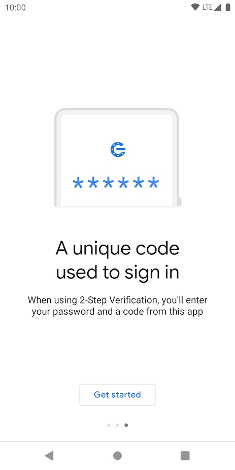 谷歌身份验证器app截图