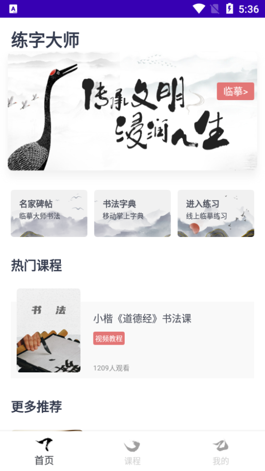 练字大师安卓截图