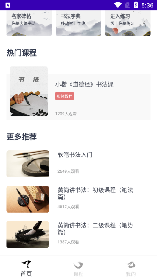 练字大师安卓截图