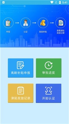 80岁高龄补贴认证截图