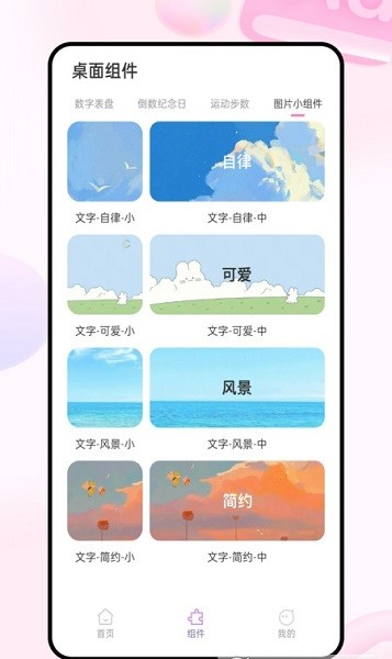 迷你小组件截图