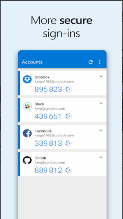 microsoft authenticator截图
